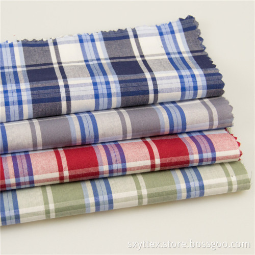 Plaid Yarn Dyed Cotton Fabric Cloth For Shirt